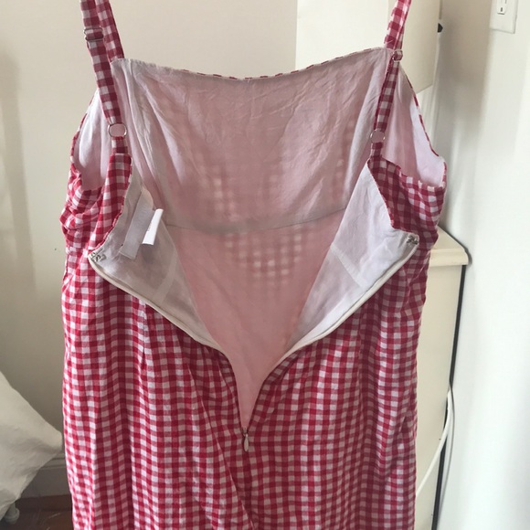 Red gingham cooperative mini dress - Picture 4 of 4